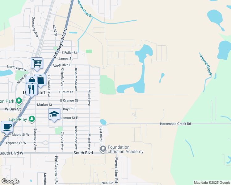 map of restaurants, bars, coffee shops, grocery stores, and more near 2010 East Palm Street in Davenport