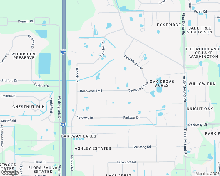 map of restaurants, bars, coffee shops, grocery stores, and more near 4300 Deerwood Trail in Melbourne