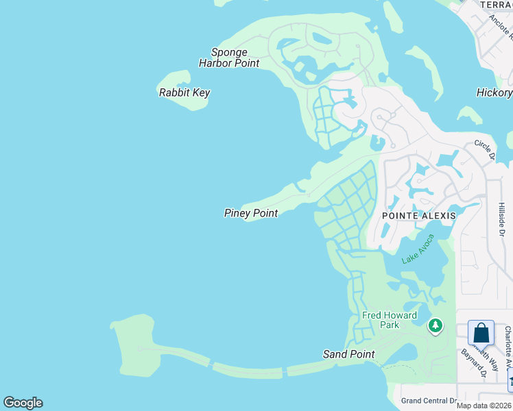 map of restaurants, bars, coffee shops, grocery stores, and more near 1672 Seabreeze Drive in Tarpon Springs