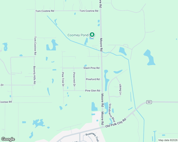 map of restaurants, bars, coffee shops, grocery stores, and more near 1611 Slash Pine Road in Lakeland