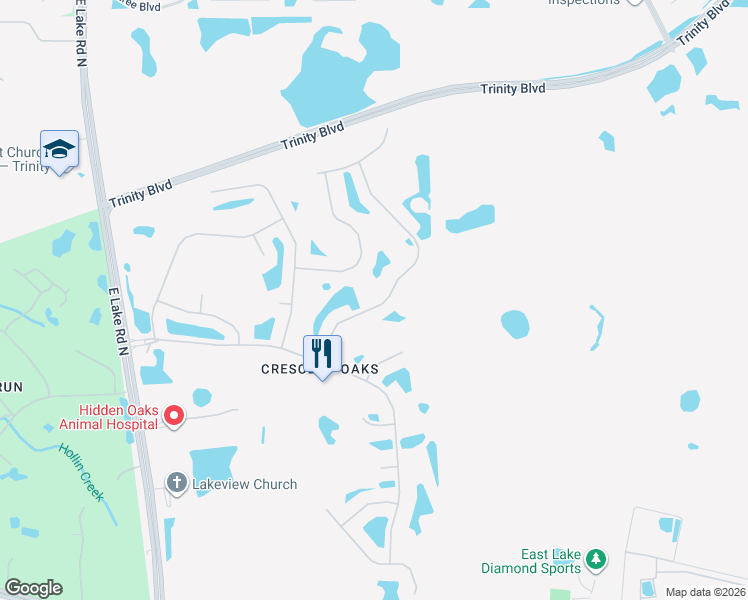 map of restaurants, bars, coffee shops, grocery stores, and more near 1108 Dartford Drive in Tarpon Springs