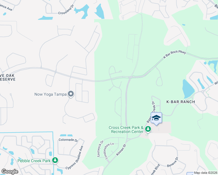 map of restaurants, bars, coffee shops, grocery stores, and more near 9910 Spice Bush Court in Tampa