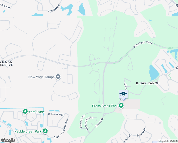 map of restaurants, bars, coffee shops, grocery stores, and more near 9910 Spice Bush Court in Tampa