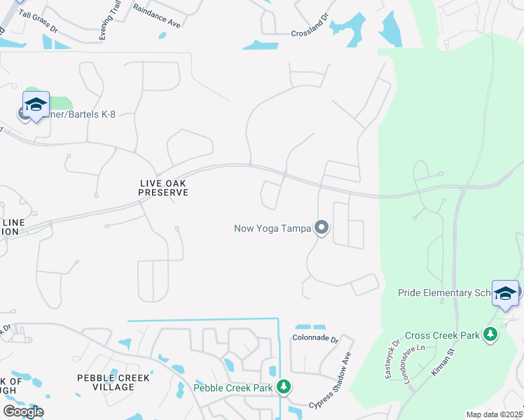 map of restaurants, bars, coffee shops, grocery stores, and more near 20141 Bay Cedar Avenue in Tampa