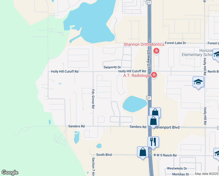 map of restaurants, bars, coffee shops, grocery stores, and more near 107 Verbena Street in Davenport