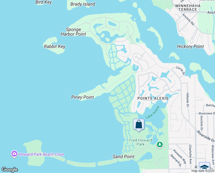 map of restaurants, bars, coffee shops, grocery stores, and more near 1639 Seabreeze Drive in Tarpon Springs