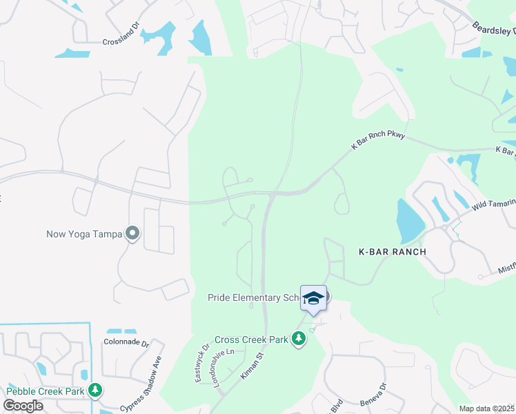 map of restaurants, bars, coffee shops, grocery stores, and more near 10011 Spanish Cherry Court in Tampa