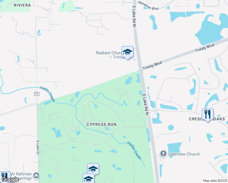 map of restaurants, bars, coffee shops, grocery stores, and more near 1208 Muirfield Court in Tarpon Springs