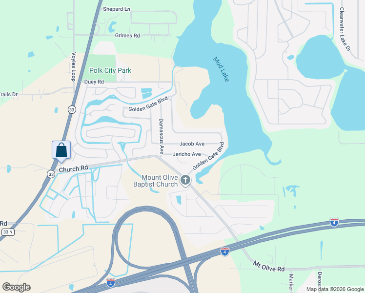 map of restaurants, bars, coffee shops, grocery stores, and more near 5401 Golden Gate Boulevard in Polk City