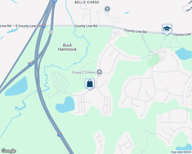 map of restaurants, bars, coffee shops, grocery stores, and more near 20146 Heritage Point Drive in Tampa