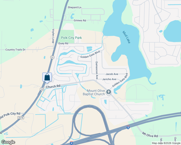 map of restaurants, bars, coffee shops, grocery stores, and more near 9056 Sarah Drive in Polk City