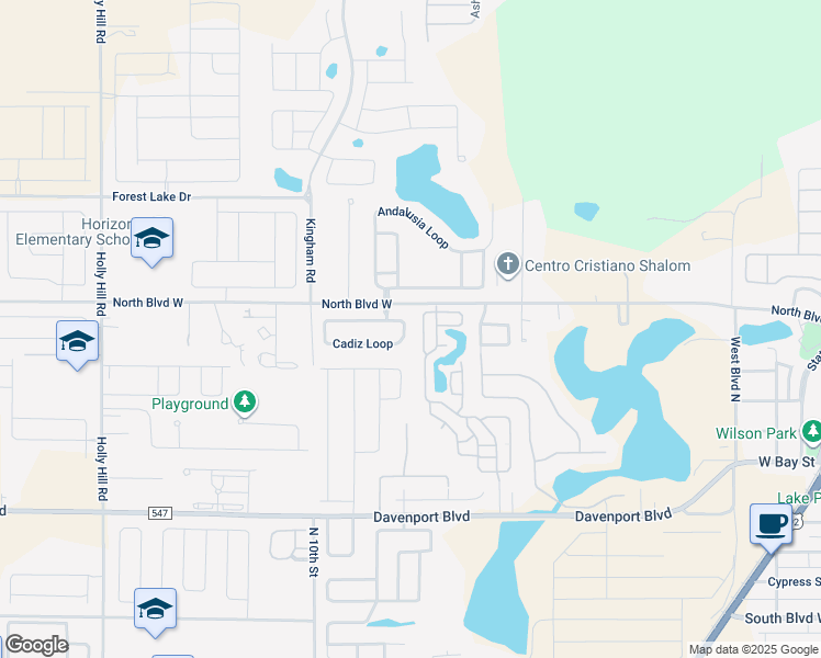 map of restaurants, bars, coffee shops, grocery stores, and more near 712 Cadiz Loop in Davenport