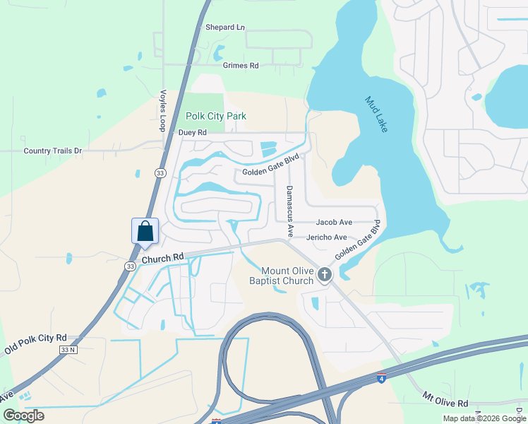 map of restaurants, bars, coffee shops, grocery stores, and more near 9056 Sarah Drive in Polk City