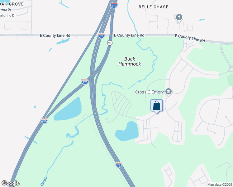 map of restaurants, bars, coffee shops, grocery stores, and more near 7956 Hampton Lake Drive in Tampa