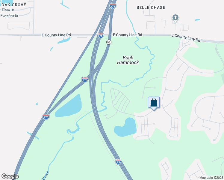 map of restaurants, bars, coffee shops, grocery stores, and more near 7956 Hampton Lake Drive in Tampa