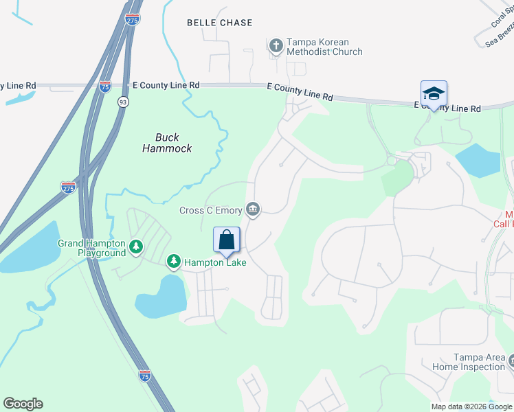 map of restaurants, bars, coffee shops, grocery stores, and more near 20139 Heritage Point Drive in Tampa