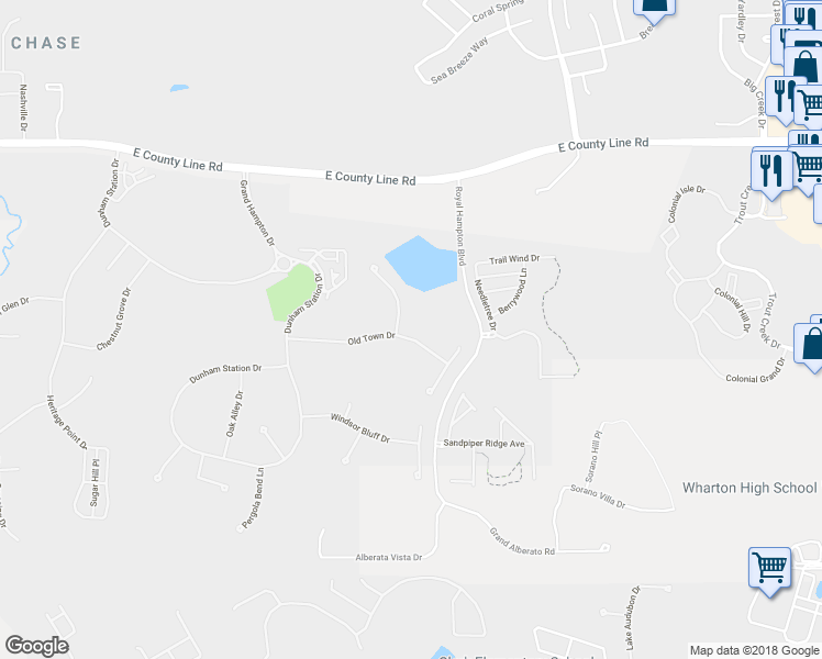map of restaurants, bars, coffee shops, grocery stores, and more near 8346 Old Town Drive in Tampa