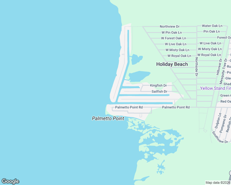map of restaurants, bars, coffee shops, grocery stores, and more near 58 Belaire Drive in Rockport