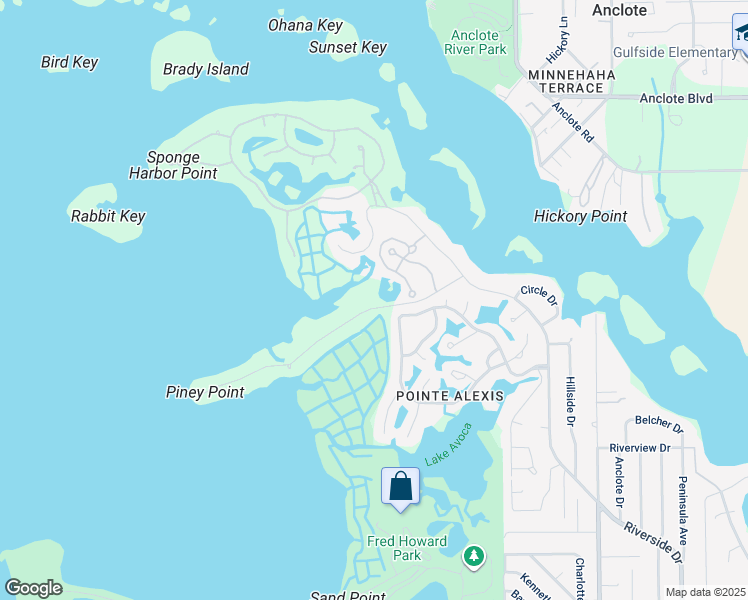 map of restaurants, bars, coffee shops, grocery stores, and more near 1602 Seabreeze Drive in Tarpon Springs