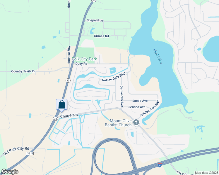 map of restaurants, bars, coffee shops, grocery stores, and more near 5245 Revelation Drive in Polk City