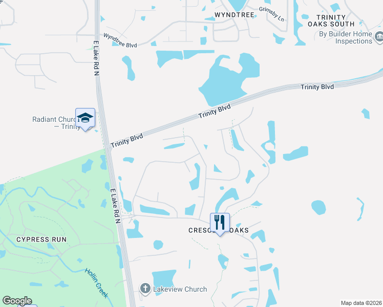 map of restaurants, bars, coffee shops, grocery stores, and more near 1270 Kings Way Lane in Tarpon Springs