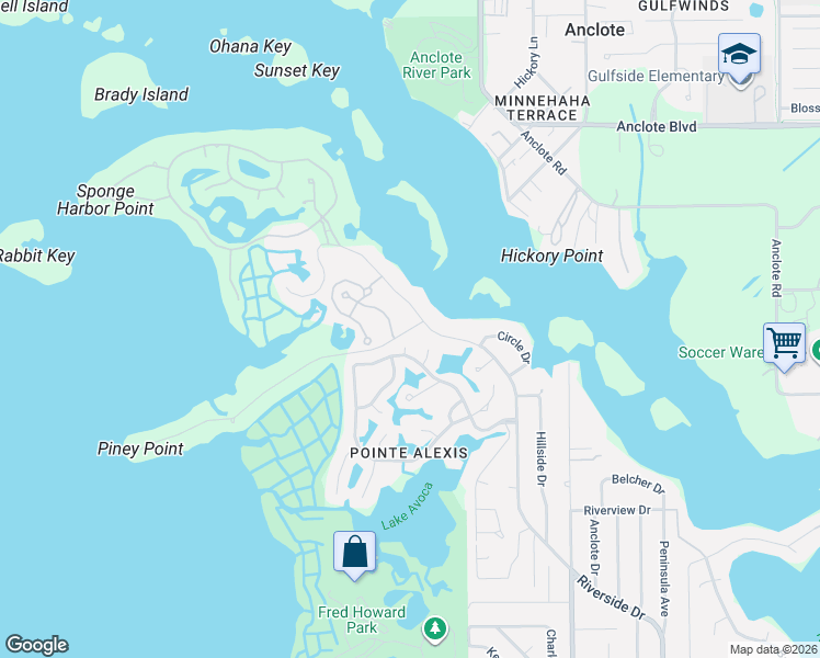 map of restaurants, bars, coffee shops, grocery stores, and more near 1002 Mizzen Court in Tarpon Springs