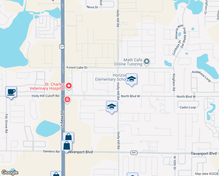 map of restaurants, bars, coffee shops, grocery stores, and more near 578 Taft Drive in Davenport