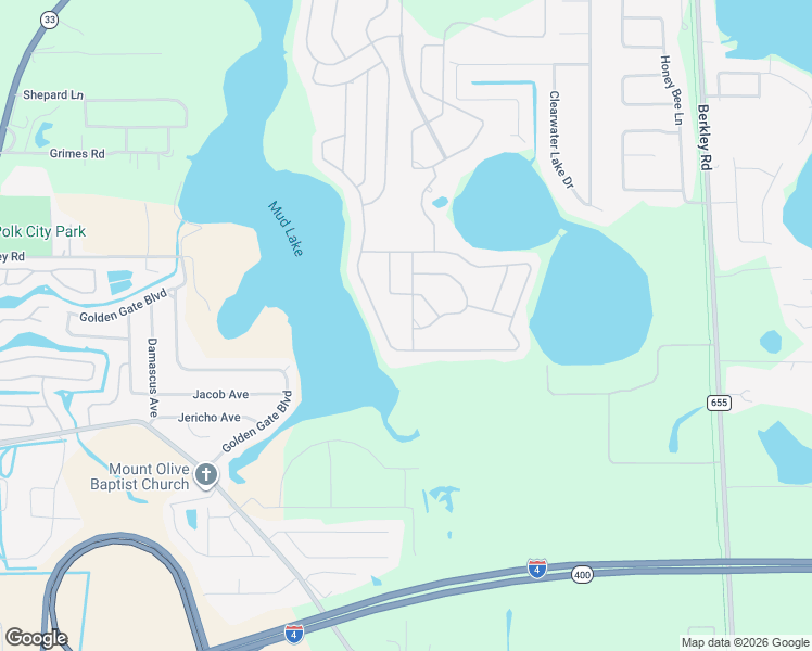 map of restaurants, bars, coffee shops, grocery stores, and more near 658 Gordon Road in Polk City