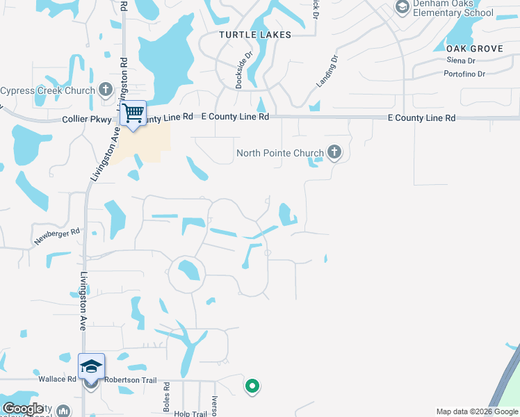 map of restaurants, bars, coffee shops, grocery stores, and more near 19713 Wild Water Cove in Lutz