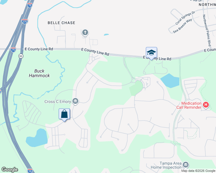 map of restaurants, bars, coffee shops, grocery stores, and more near 8241 Dunham Station Drive in Tampa