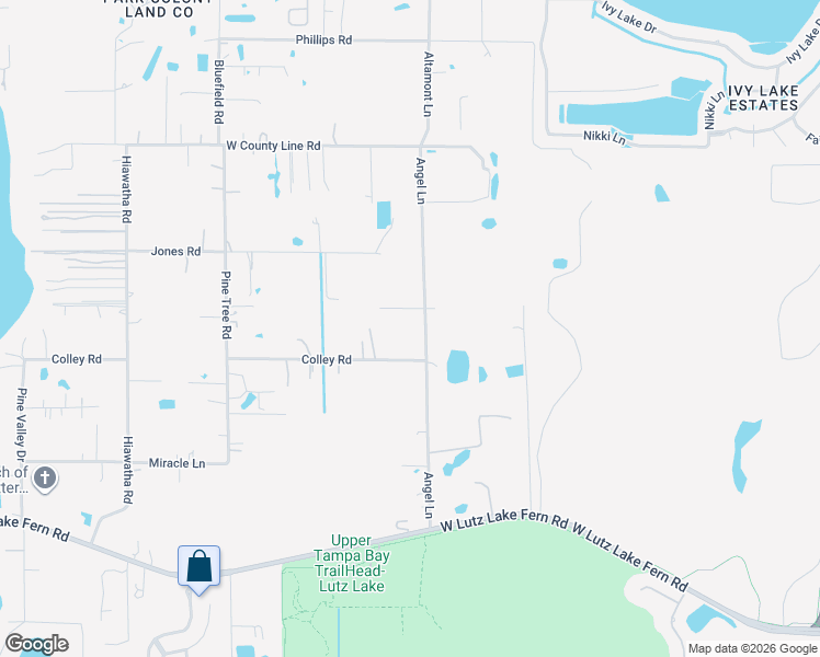 map of restaurants, bars, coffee shops, grocery stores, and more near 19623 Angel Lane in Odessa