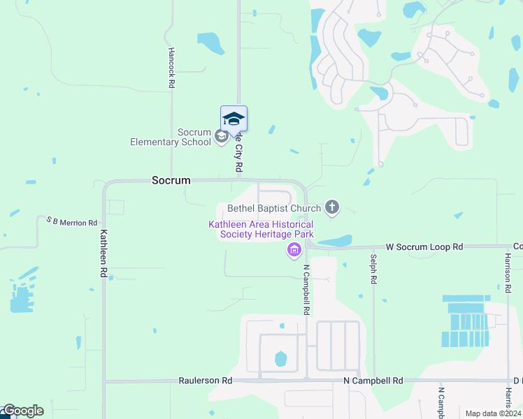 map of restaurants, bars, coffee shops, grocery stores, and more near 3113 Winchester Estates Loop in Lakeland