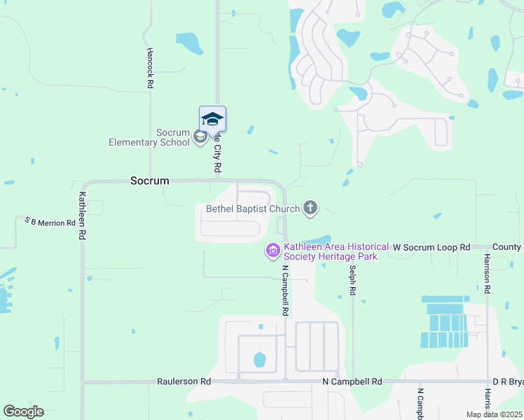 map of restaurants, bars, coffee shops, grocery stores, and more near 3137 Winchester Estates Loop in Lakeland