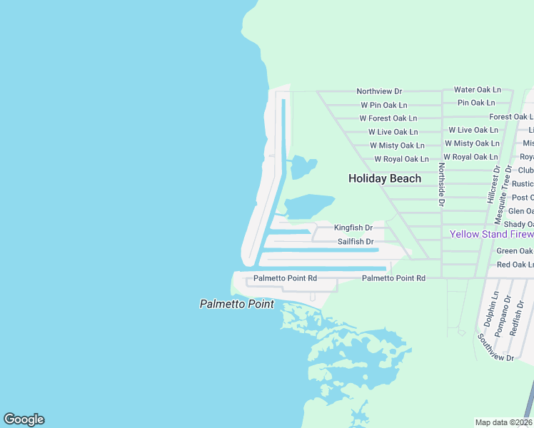 map of restaurants, bars, coffee shops, grocery stores, and more near 89 Belaire Drive in Rockport