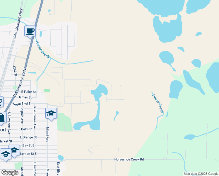 map of restaurants, bars, coffee shops, grocery stores, and more near 820 East Boulevard in Davenport