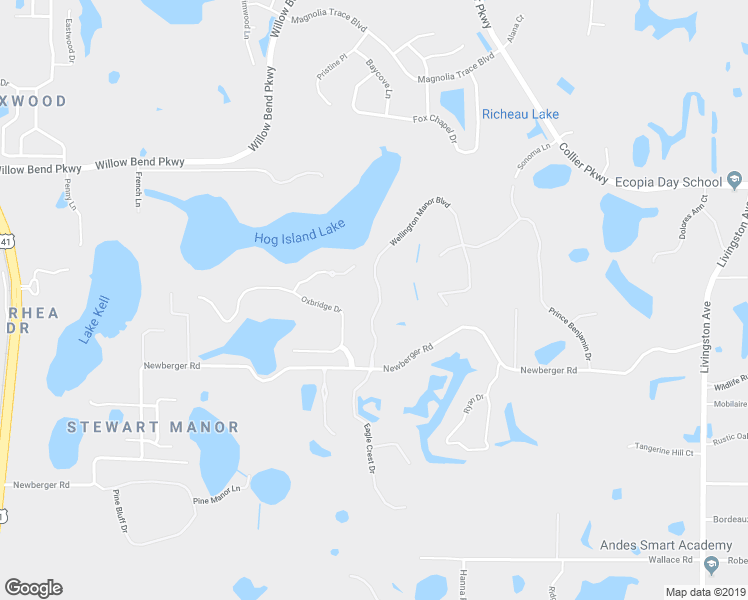 map of restaurants, bars, coffee shops, grocery stores, and more near 19716 Wellington Manor Boulevard in Lutz