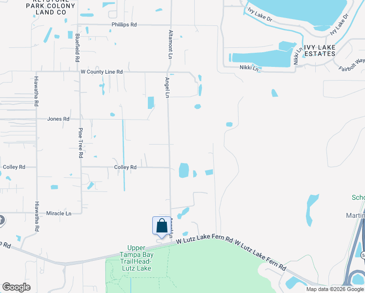 map of restaurants, bars, coffee shops, grocery stores, and more near 19623 Angel Lane in Odessa