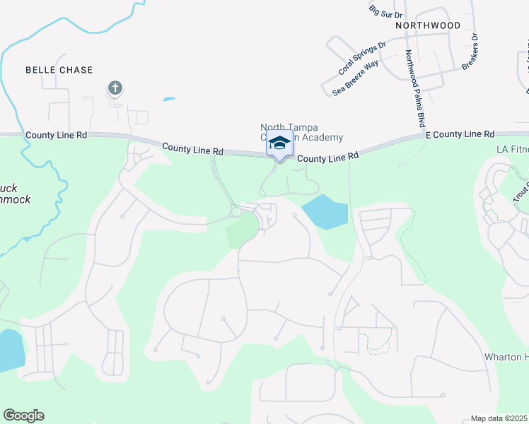 map of restaurants, bars, coffee shops, grocery stores, and more near 8305 Manor Club Circle in Tampa