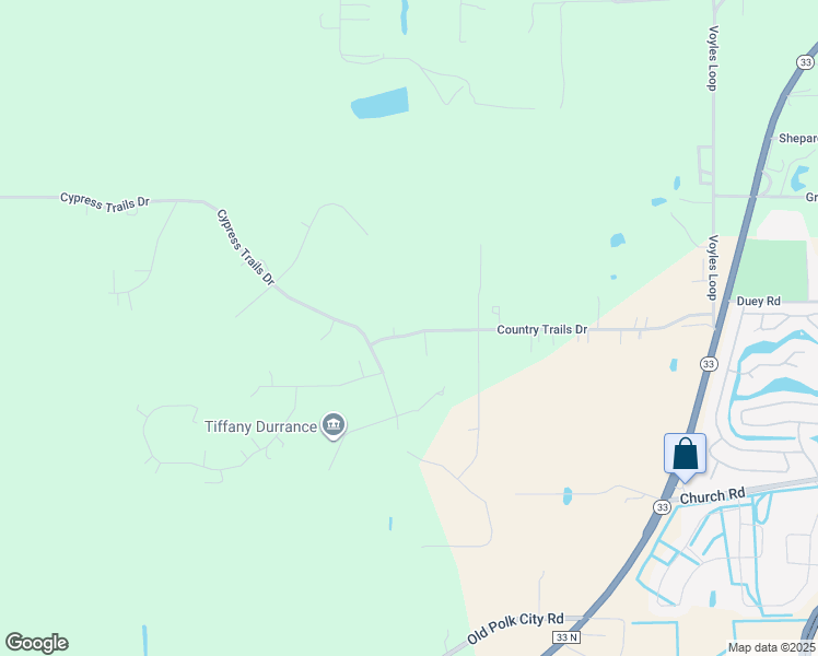 map of restaurants, bars, coffee shops, grocery stores, and more near 4404 Country Trails Drive in Polk City