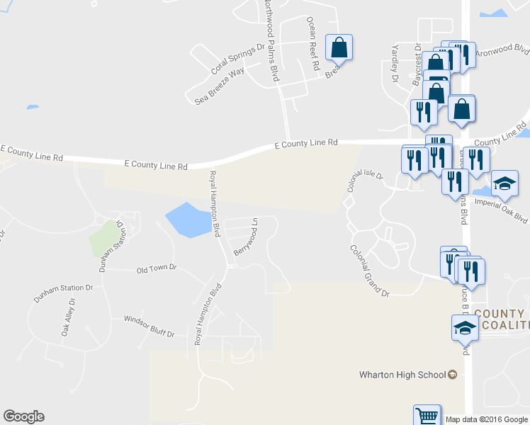 map of restaurants, bars, coffee shops, grocery stores, and more near 8552 Brushleaf Way in Tampa