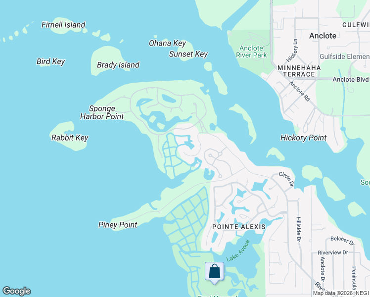 map of restaurants, bars, coffee shops, grocery stores, and more near 1580 Macchesney Drive in Tarpon Springs