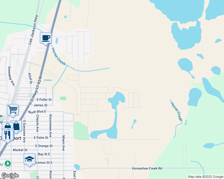 map of restaurants, bars, coffee shops, grocery stores, and more near 820 Polo Park East Boulevard in Davenport