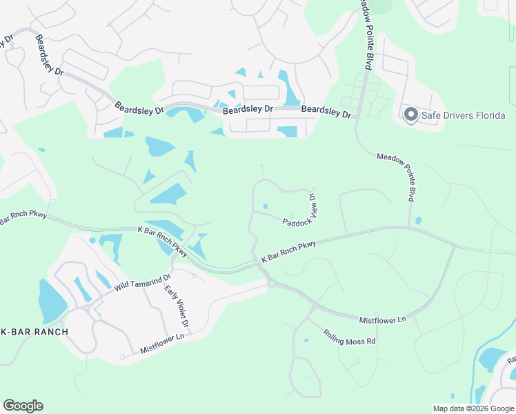 map of restaurants, bars, coffee shops, grocery stores, and more near 19300 Paddock View Drive in Tampa