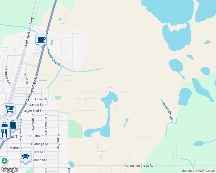 map of restaurants, bars, coffee shops, grocery stores, and more near 820 East Boulevard in Davenport