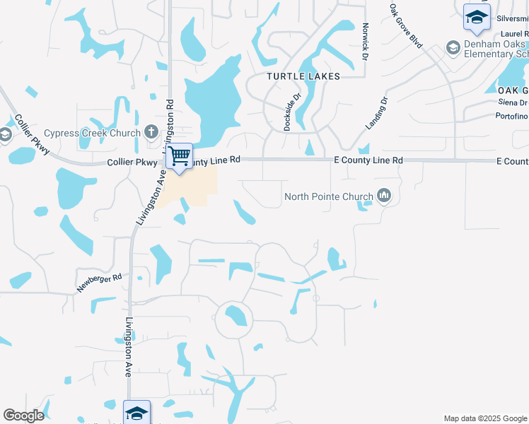 map of restaurants, bars, coffee shops, grocery stores, and more near 19847 Sambar Deer Loop in Lutz