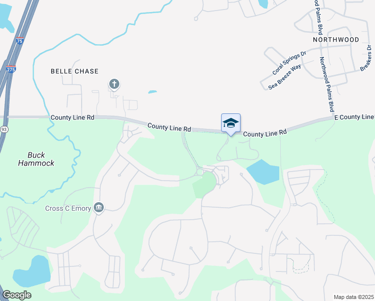 map of restaurants, bars, coffee shops, grocery stores, and more near Grand Hampton Drive in Tampa