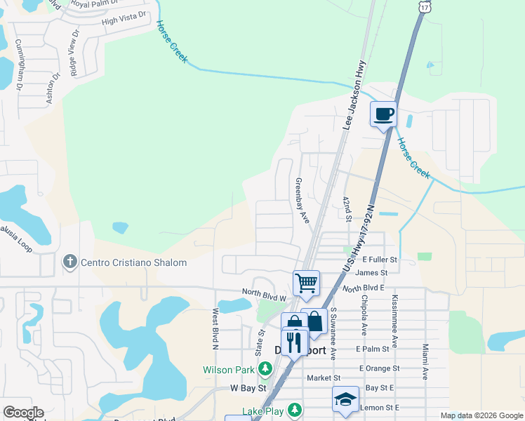 map of restaurants, bars, coffee shops, grocery stores, and more near 702 West Boulevard North in Davenport