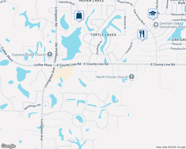 map of restaurants, bars, coffee shops, grocery stores, and more near 19892 Sambar Deer Loop in Lutz