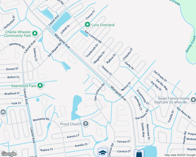 map of restaurants, bars, coffee shops, grocery stores, and more near 836 Valnera Court in Kissimmee