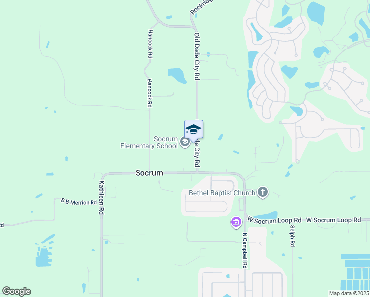 map of restaurants, bars, coffee shops, grocery stores, and more near 9400 Old Dade City Road in Lakeland